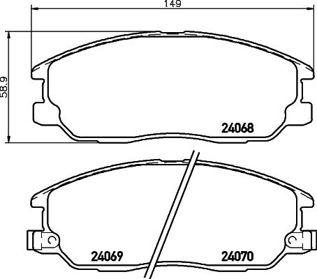 HELLA PAGID 8DB 355 010-451 - Гальмівні колодки, дискові гальма avtolavka.club