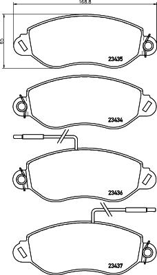 HELLA PAGID 8DB 355 010-531 - Гальмівні колодки, дискові гальма avtolavka.club