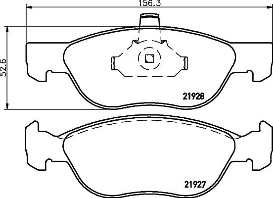 HELLA PAGID 8DB 355 010-181 - Гальмівні колодки, дискові гальма avtolavka.club