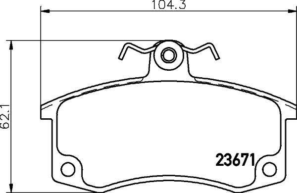 HELLA PAGID 8DB 355 010-341 - Гальмівні колодки, дискові гальма avtolavka.club