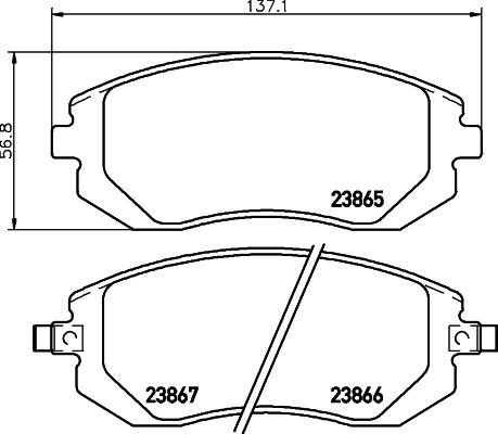 HELLA PAGID 8DB 355 028-001 - Гальмівні колодки, дискові гальма avtolavka.club