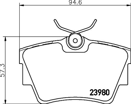 HELLA PAGID 8DB 355 010-761 - Гальмівні колодки, дискові гальма avtolavka.club