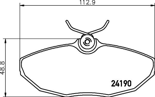 HELLA PAGID 8DB 355 011-961 - Гальмівні колодки, дискові гальма avtolavka.club