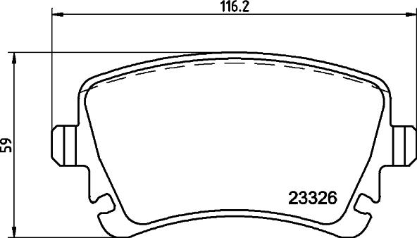 HELLA PAGID 8DB 355 011-531 - Гальмівні колодки, дискові гальма avtolavka.club