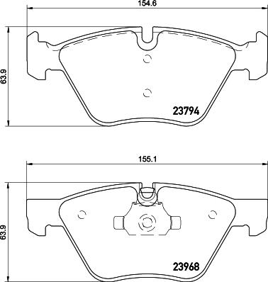 HELLA PAGID 8DB 355 011-321 - Гальмівні колодки, дискові гальма avtolavka.club