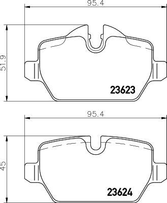 HELLA PAGID 8DB 355 011-271 - Гальмівні колодки, дискові гальма avtolavka.club