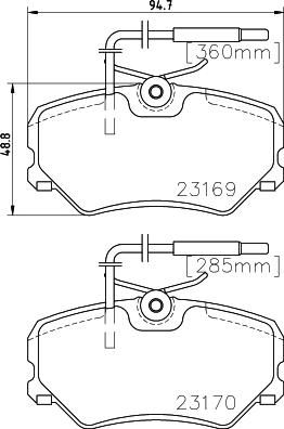 HELLA PAGID 8DB 355 018-401 - Гальмівні колодки, дискові гальма avtolavka.club