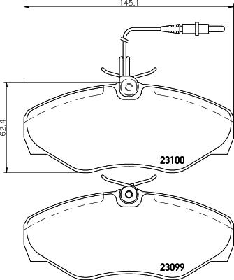 HELLA PAGID 8DB 355 018-501 - Гальмівні колодки, дискові гальма avtolavka.club