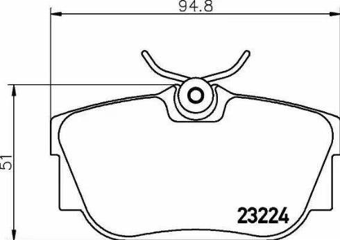 HELLA PAGID 8DB355018-581 - Гальмівні колодки, дискові гальма avtolavka.club