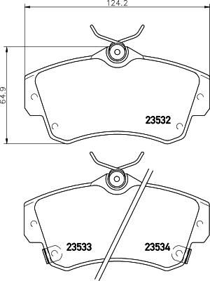 HELLA PAGID 8DB 355 018-651 - Гальмівні колодки, дискові гальма avtolavka.club