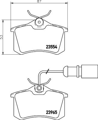 HELLA PAGID 8DB 355 018-601 - Гальмівні колодки, дискові гальма avtolavka.club