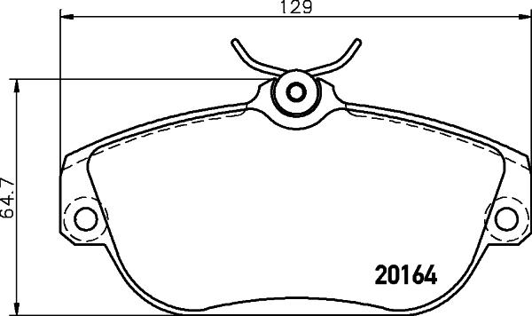 HELLA PAGID 8DB 355 018-001 - Гальмівні колодки, дискові гальма avtolavka.club