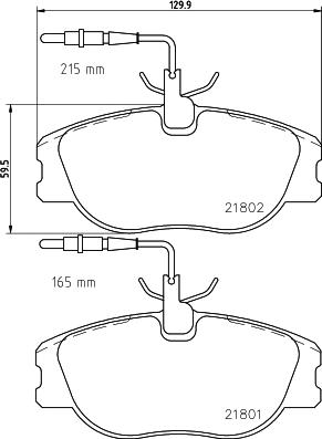 HELLA PAGID 8DB 355 018-171 - Гальмівні колодки, дискові гальма avtolavka.club