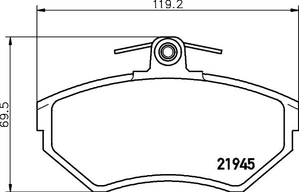 HELLA PAGID 8DB 355 018-251 - Гальмівні колодки, дискові гальма avtolavka.club