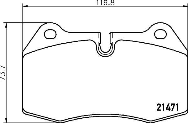 HELLA PAGID 8DB 355 018-211 - Гальмівні колодки, дискові гальма avtolavka.club