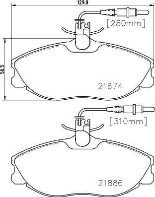 HELLA PAGID 8DB 355 018-221 - Гальмівні колодки, дискові гальма avtolavka.club