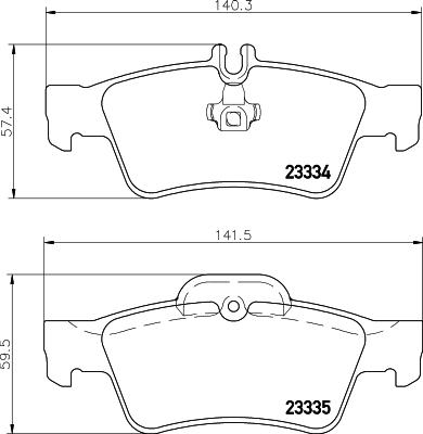 HELLA PAGID 8DB 355 018-751 - Гальмівні колодки, дискові гальма avtolavka.club