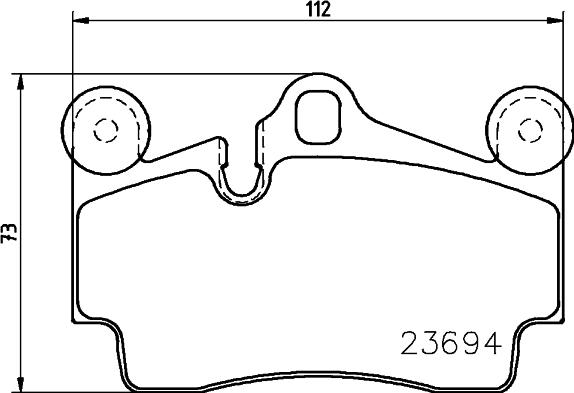 HELLA PAGID 8DB 355 018-711 - Гальмівні колодки, дискові гальма avtolavka.club