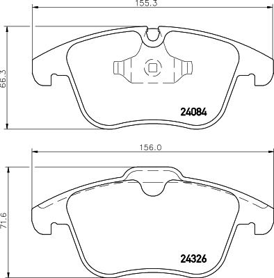 HELLA PAGID 8DB 355 013-621 - Гальмівні колодки, дискові гальма avtolavka.club