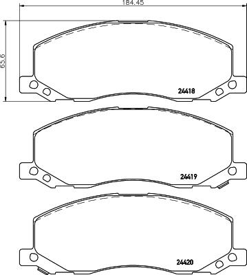 HELLA PAGID 8DB 355 013-061 - Гальмівні колодки, дискові гальма avtolavka.club