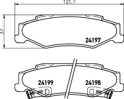 HELLA PAGID 8DB 355 013-191 - Гальмівні колодки, дискові гальма avtolavka.club