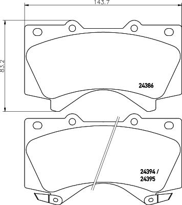 HELLA PAGID 8DB 355 013-151 - Гальмівні колодки, дискові гальма avtolavka.club