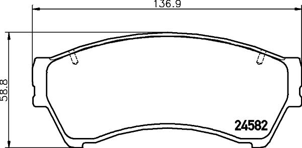 HELLA PAGID 8DB 355 013-701 - Гальмівні колодки, дискові гальма avtolavka.club