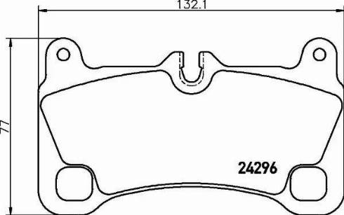 HELLA PAGID 8DB355012651 - Гальмівні колодки, дискові гальма avtolavka.club