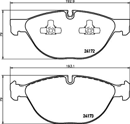 HELLA PAGID 8DB 355 012-661 - Гальмівні колодки, дискові гальма avtolavka.club