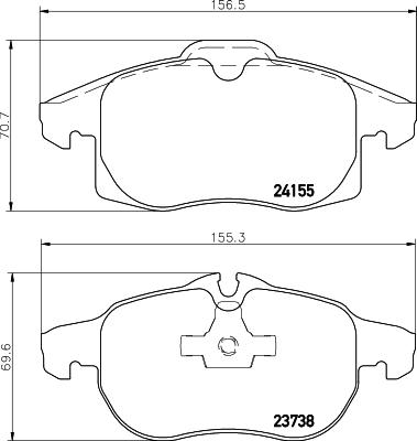 HELLA PAGID 8DB 355 012-681 - Гальмівні колодки, дискові гальма avtolavka.club