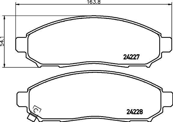 HELLA PAGID 8DB 355 028-321 - Гальмівні колодки, дискові гальма avtolavka.club