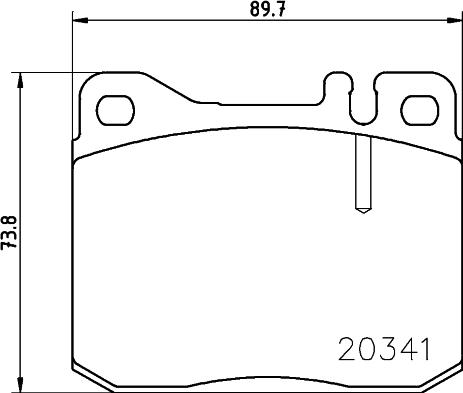 HELLA PAGID 8DB 355 017-431 - Гальмівні колодки, дискові гальма avtolavka.club