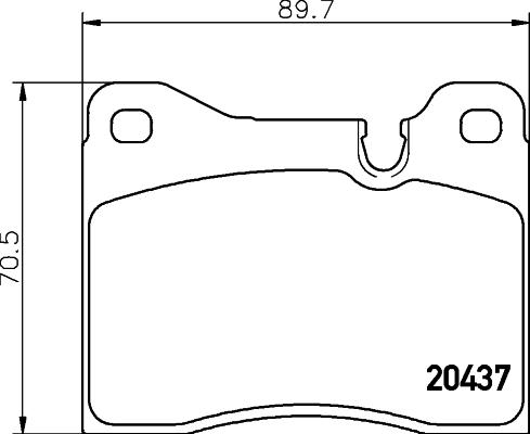 HELLA PAGID 8DB 355 017-561 - Гальмівні колодки, дискові гальма avtolavka.club