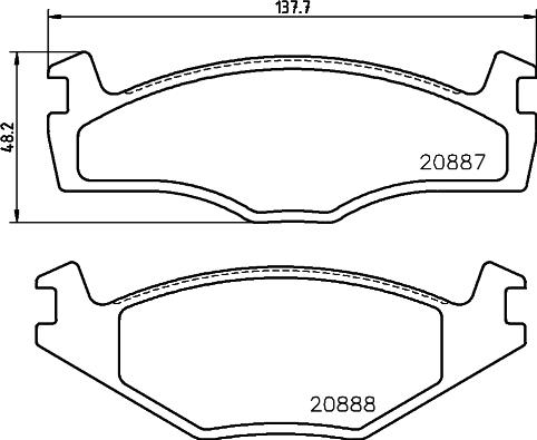 HELLA PAGID 8DB 355 017-501 - Гальмівні колодки, дискові гальма avtolavka.club