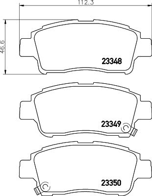 HELLA PAGID 8DB 355 027-471 - Гальмівні колодки, дискові гальма avtolavka.club