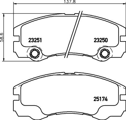 HELLA PAGID 8DB 355 017-131 - Гальмівні колодки, дискові гальма avtolavka.club