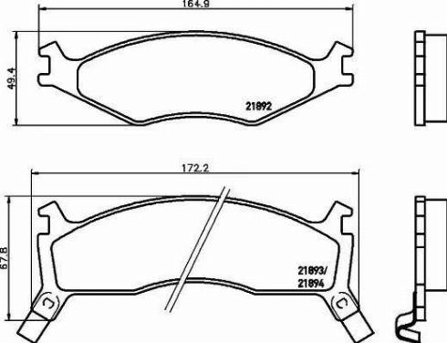 HELLA PAGID 8DB 355 017-301 - Гальмівні колодки, дискові гальма avtolavka.club