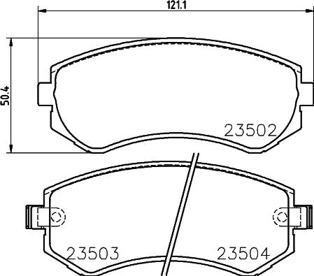 HELLA PAGID 8DB 355 017-201 - Гальмівні колодки, дискові гальма avtolavka.club