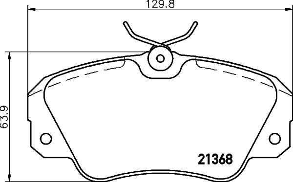 HELLA PAGID 8DB 355 017-771 - Гальмівні колодки, дискові гальма avtolavka.club