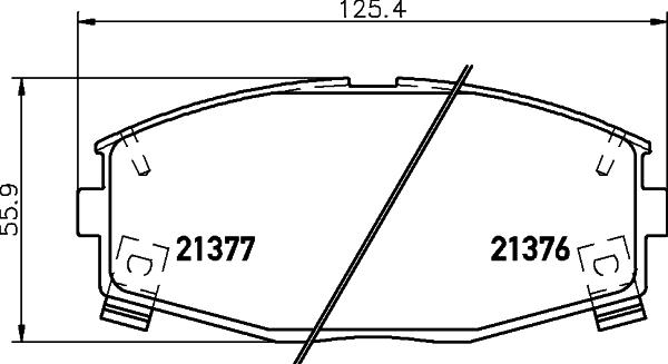 HELLA PAGID 8DB 355 036-771 - Гальмівні колодки, дискові гальма avtolavka.club