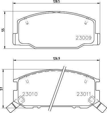 HELLA PAGID 8DB 355 030-411 - Гальмівні колодки, дискові гальма avtolavka.club