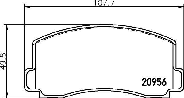 HELLA PAGID 8DB 355 030-001 - Гальмівні колодки, дискові гальма avtolavka.club