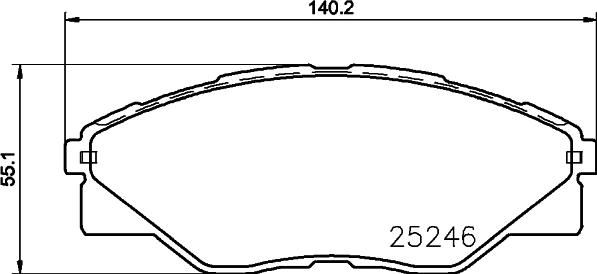 HELLA PAGID 8DB 355 030-101 - Гальмівні колодки, дискові гальма avtolavka.club