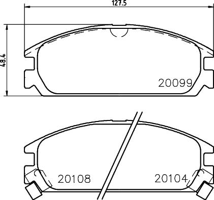 HELLA PAGID 8DB 355 031-731 - Гальмівні колодки, дискові гальма avtolavka.club