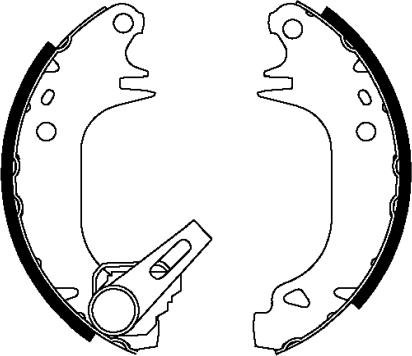 HELLA PAGID 8DB 355 038-091 - Комплект гальм, барабанний механізм avtolavka.club