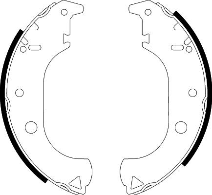 HELLA PAGID 8DB 355 038-261 - Комплект гальм, барабанний механізм avtolavka.club