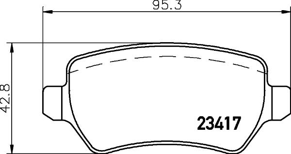 HELLA PAGID 8DB 355 032-511 - Гальмівні колодки, дискові гальма avtolavka.club