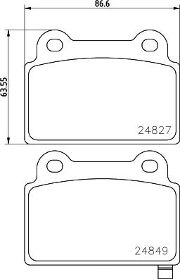 HELLA PAGID 8DB 355 037-471 - Гальмівні колодки, дискові гальма avtolavka.club