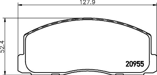 HELLA PAGID 8DB 355 037-211 - Гальмівні колодки, дискові гальма avtolavka.club