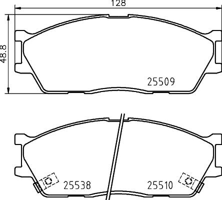 HELLA PAGID 8DB 355 029-161 - Гальмівні колодки, дискові гальма avtolavka.club